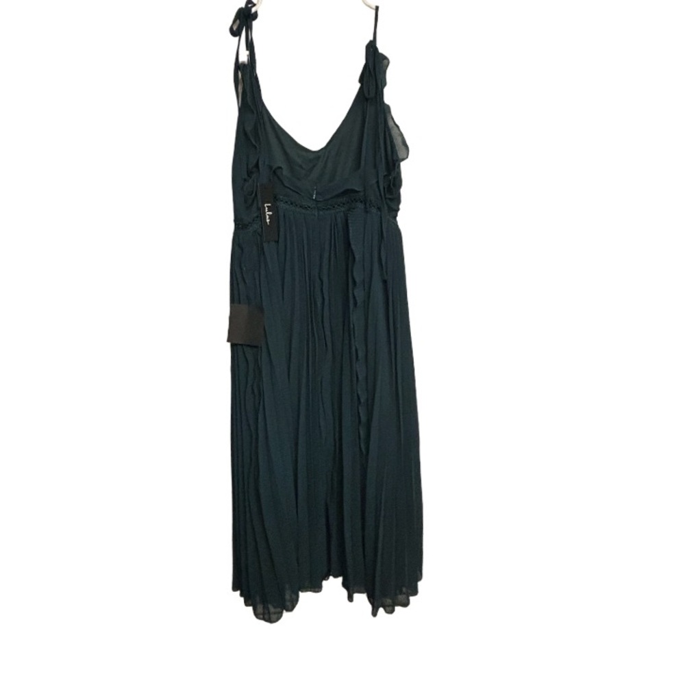 Lulu's Teal Midi Dress - Picture 4 of 6